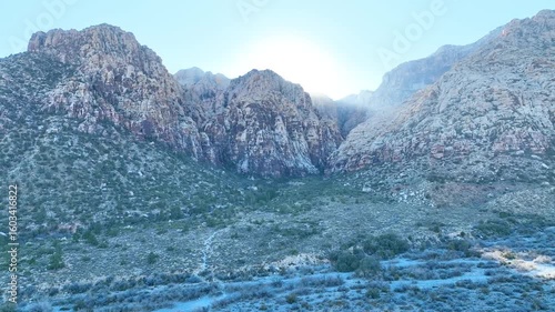 Wallpaper Mural Aerial Journey Over Red Rock Canyon Nevada Fly Through Torontodigital.ca