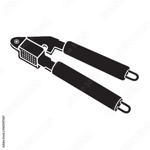 Garlic Press silhouette image with transparent background