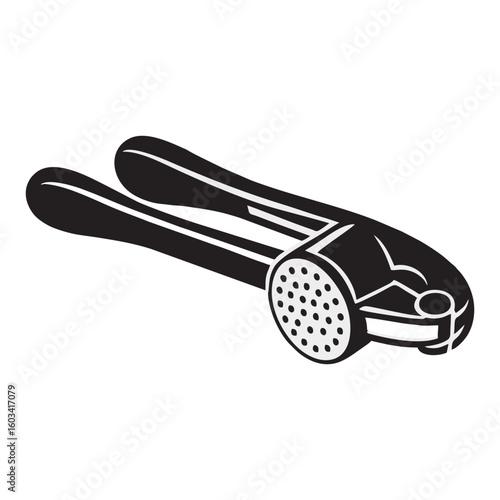 Garlic Press silhouette image with transparent background