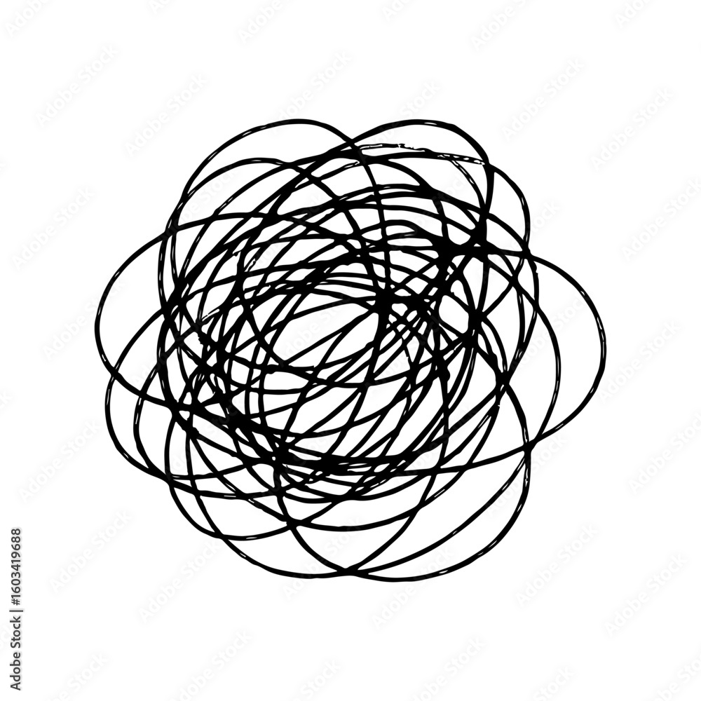 Chaotic Hand Drawn Scribble Lines for Abstract Texture and Background Design Chaotic Hand Drawn Scribble Lines for Abstract Texture and Background Design