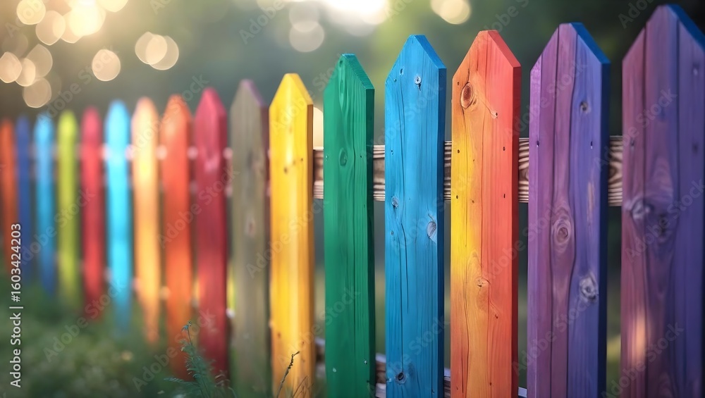 The pastel rainbow-painted wooden planks evoke a sense of joy and sunshine, making them perfect for cheerful summer designs. The pastel rainbow-painted wooden planks evoke a sense of joy and sunshine, making them perfect for cheerful summer designs.