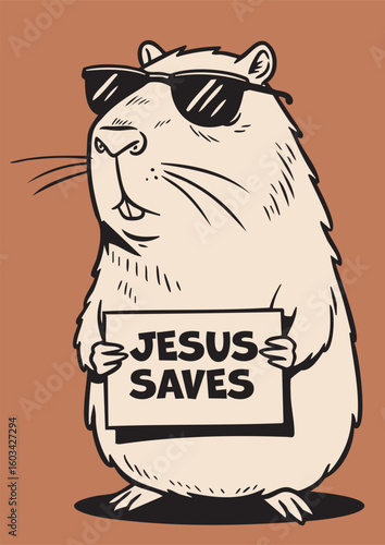 Jesus Saves,  Animal T-Shirt Design with Purpose