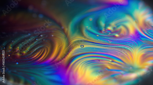 Wallpaper Mural 異彩の鉄磁液星雲背景 / Iridescent Ferrofluid Nebula Background
 Torontodigital.ca