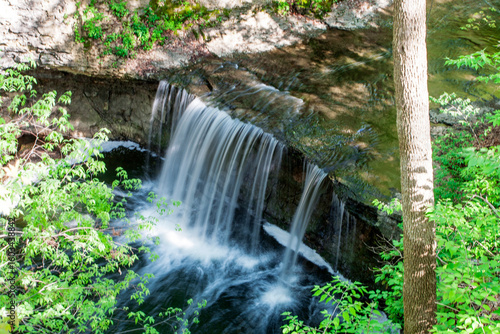 Photography Indian Run Falls in Spring, Dublin, Ohio