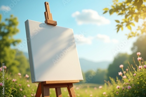 easel with canvas