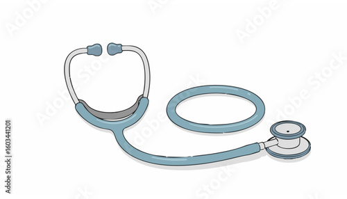 Illustration of a digital and analog blood pressure monitor for health diagnostics. A flat design concept of a tonometer for measuring hypertension.