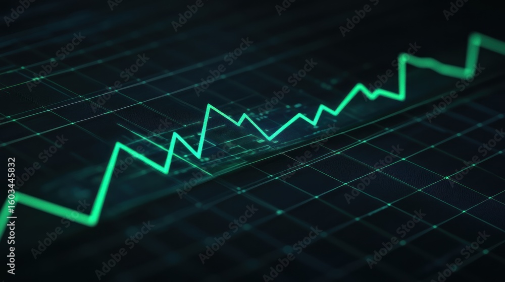 Naklejka premium Abstract chart display