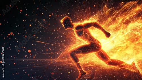 Fiery Runner: Embracing the Power of Speed and Passion