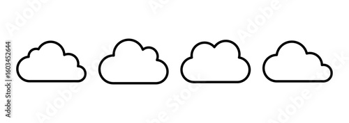 Cloud icon logo design. cloud sign and symbol