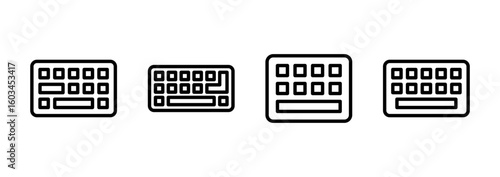 Keyboard icon logo design. keyboard sign and symbol