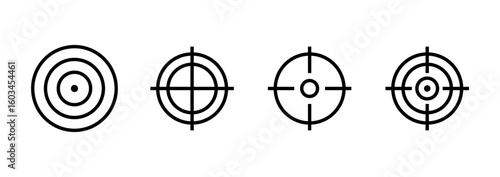 Target icon logo design. goal icon vector. target marketing sign and symbol