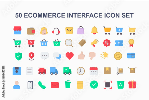 50 Flat Icon Sets for Ecommerce Interfaces