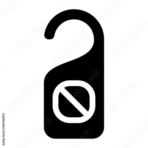 do not disturb door hanger icon