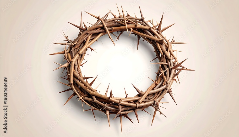 Fototapeta premium Crown of thorns, overhead view