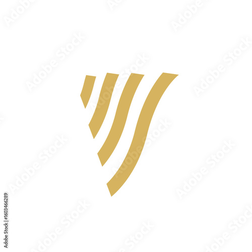 Simple Luxury Harpa Logo Vector Design Inspiration