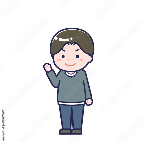 私服の大人／ななめ／男性 12