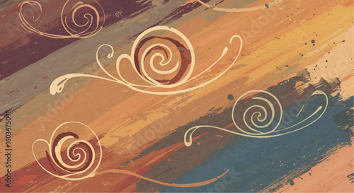 Golden Swirl Abstract Pattern – Luxury Decorative Art Design
