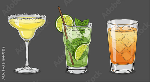 Classic Martini Cocktail with Lemon Twist – Elegant Bar Drink Art