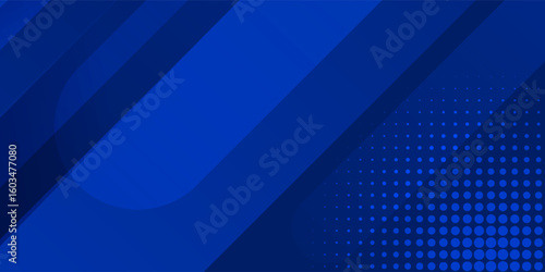 Abstract blue background with glowing geometric lines. Modern blue gradient square shape design. Futuristic technology concept. Suit for brochure, corporate, website, poster, banner, cover modern