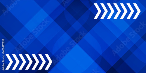 Abstract blue background with glowing geometric lines. Modern blue gradient square shape design. Futuristic technology concept. Suit for brochure, corporate, website, poster, banner, cover modern