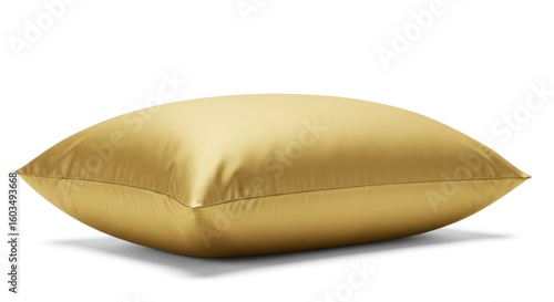 Golden pillow, smooth texture