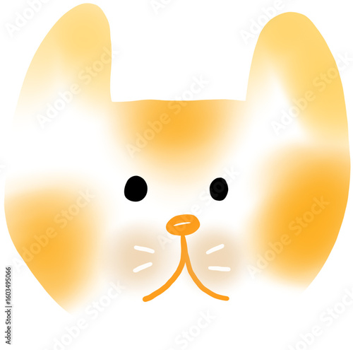 귀여운 고양이 얼굴 일러스트 / Cute Cat Face Illustration