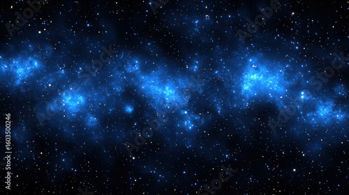 Wallpaper Mural Luminous Blue Nebula In The Vast Cosmos Torontodigital.ca