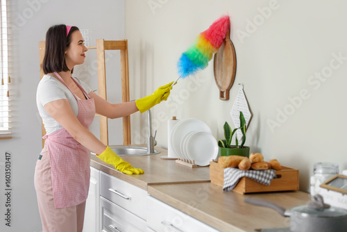 Beautiful young woman with ...