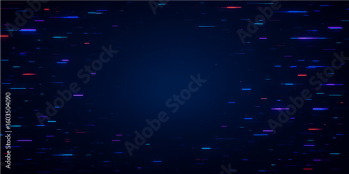 Abstract blue and green technological background with glowing digital lines, a futuristic design for web and business