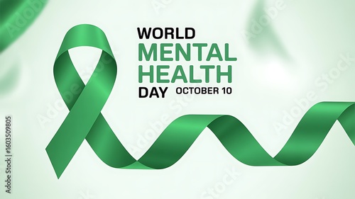 World Mental Health Day Green Ribbon Awareness Campaign