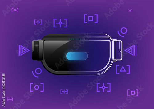 VR technology playing with light