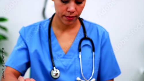 Medical professional in uniform