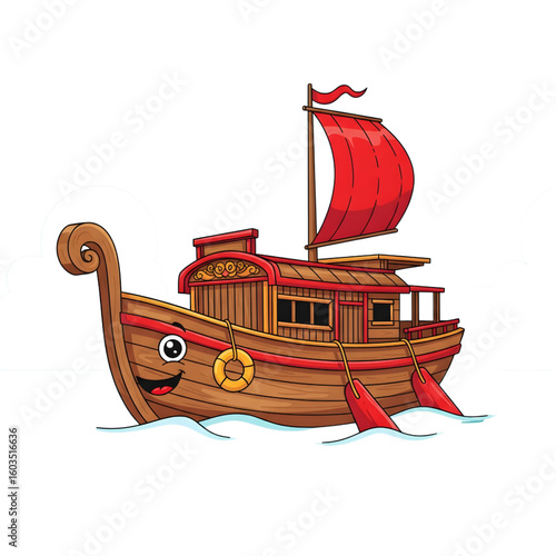 pirate ship in the sea