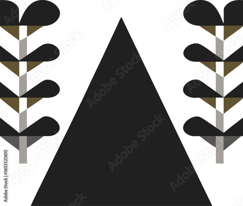 Solid silhouette of a wolf howling