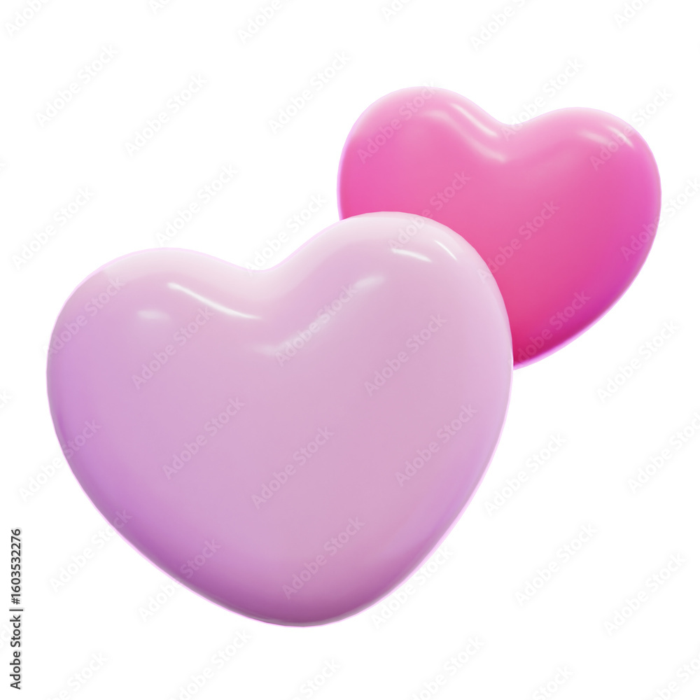 3D Hearts Illustration 3D Hearts Illustration