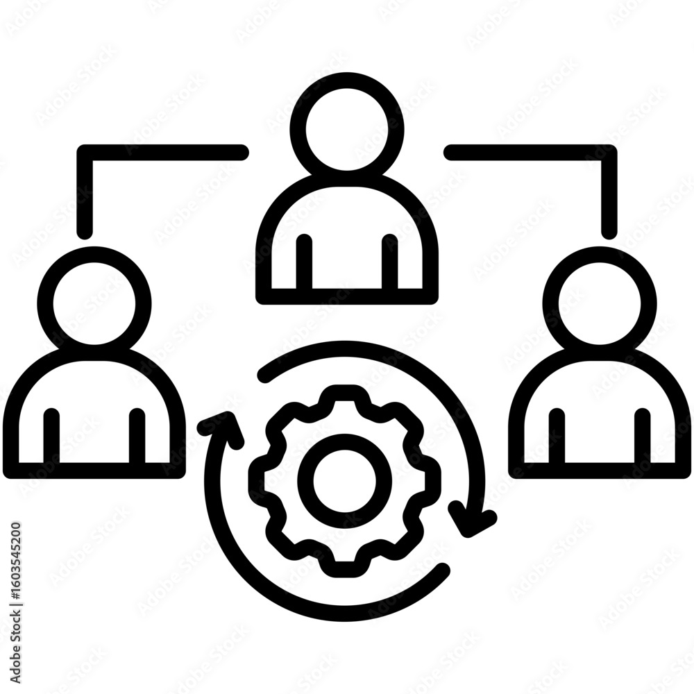 Fototapeta premium Change Management Icon