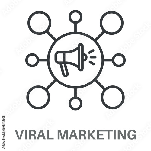 Simple Viral Marketing Design Icon, Simple Style Design Inspiration For Any Logos Interface And Purpose	