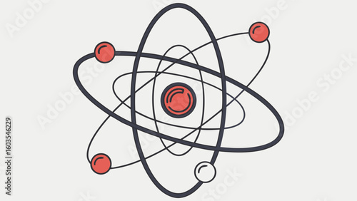 Simple Illustration of an Atoms Structure.