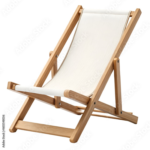wooden easel on white background