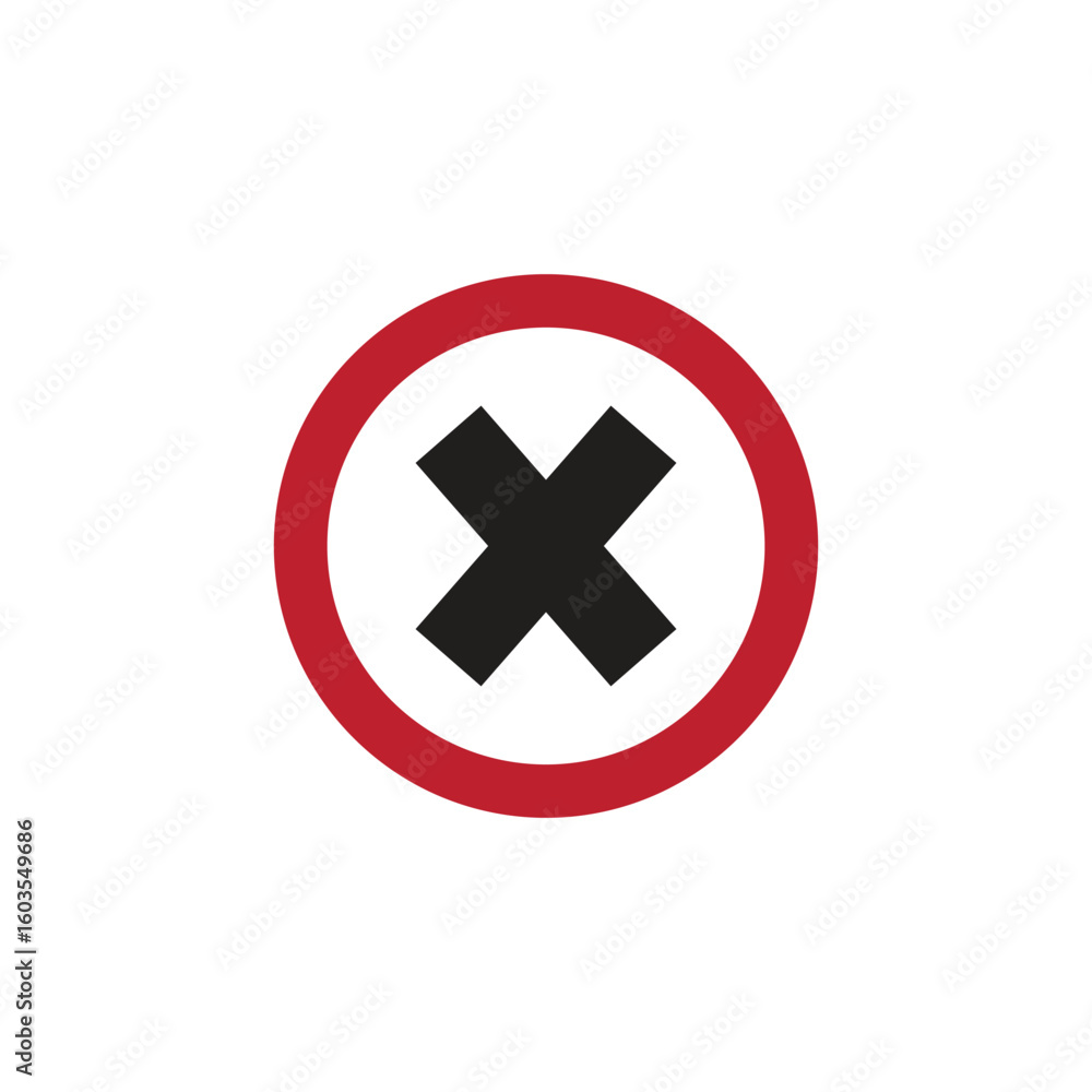 Obraz premium sign error logo icon illustration flat