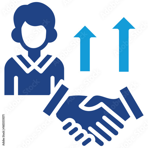 Succession Planning glyph color icon