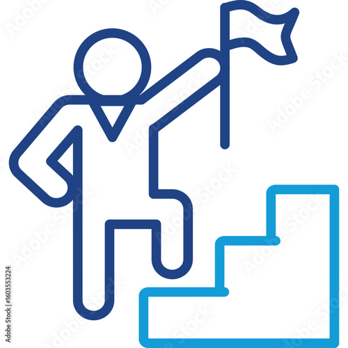 Leadership Competency line color icon