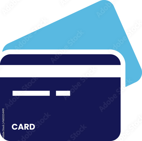 card icon vector design illustration. Debit , credit card icon