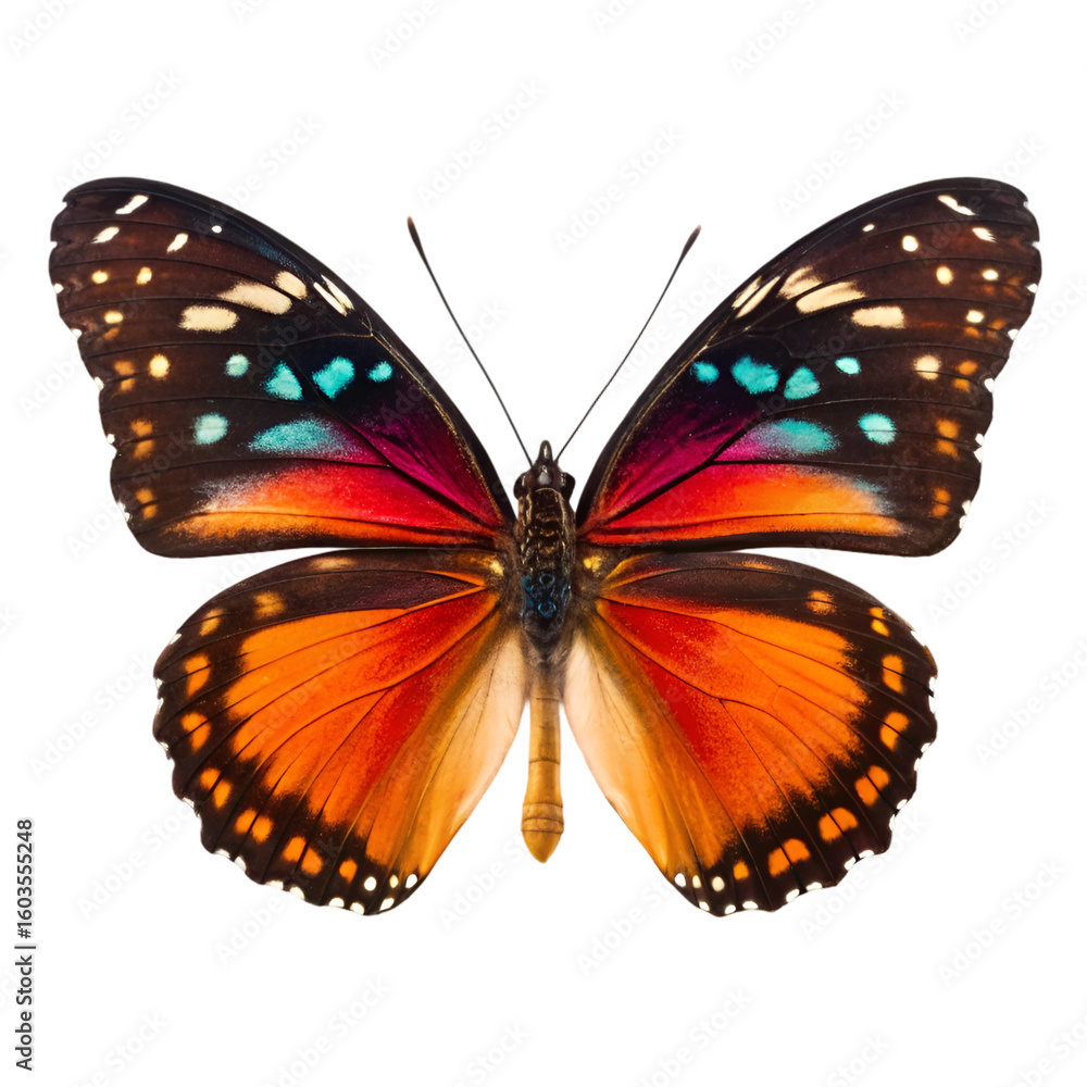 Fototapeta premium butterfly on white background