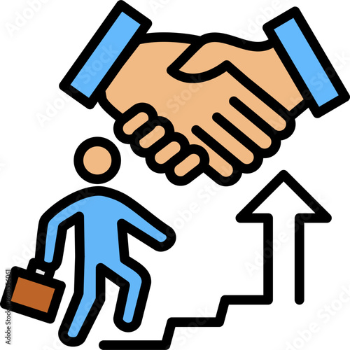 Succession Planning Policy lineal color icon