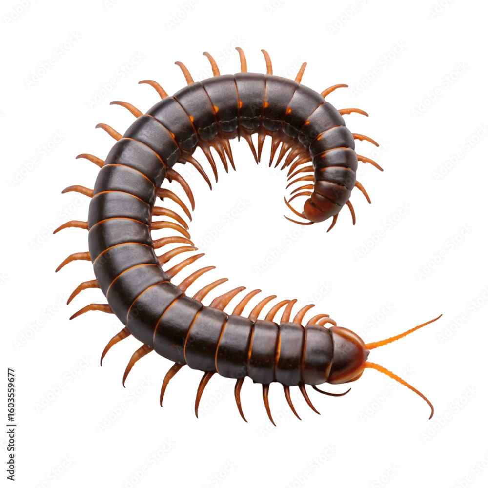 Fototapeta premium caterpillar on white background