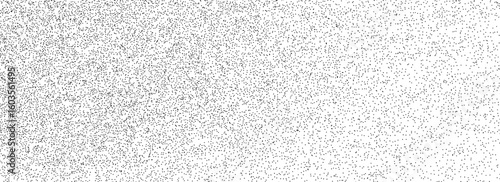 Abstract sand grain gradient texture. Stippled gritty noise background. Distressed dust particle overlay. Grunge dotted stone backdrop. Sand specks, speckles, granules wallpaper. Vector dot work grit