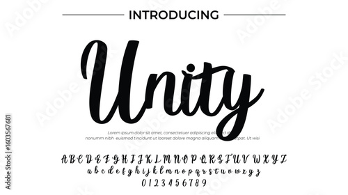 Unity - Elegant Script Font for Smooth Handwritten Design and Creative Typography