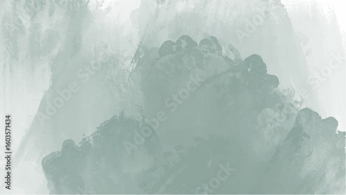 Green watercolor background with copyspace for your design. vector.