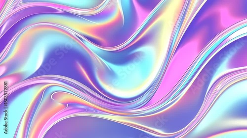 Wallpaper Mural Abstract iridescent liquid design Torontodigital.ca